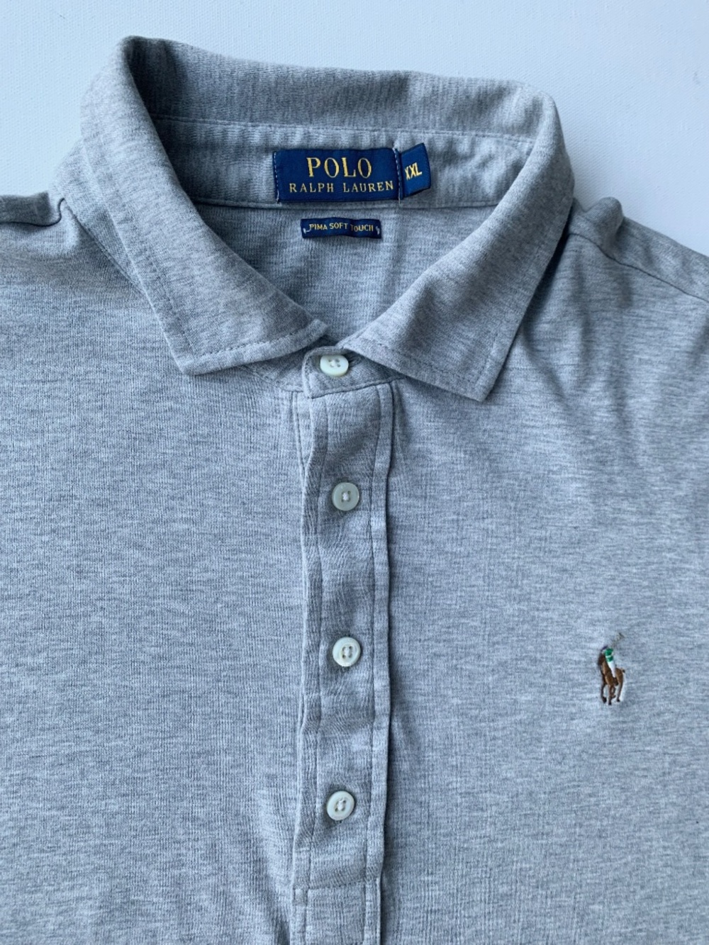 Polo Ralph Lauren Men's Gary Long Sleeve Polo Shirt Pima Cotton Size XXL - Picture 10 of 10